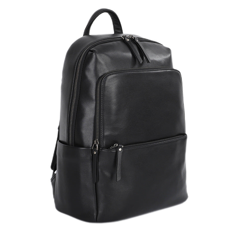 camel leather backpack black The RoamerLuxe Max Backpack