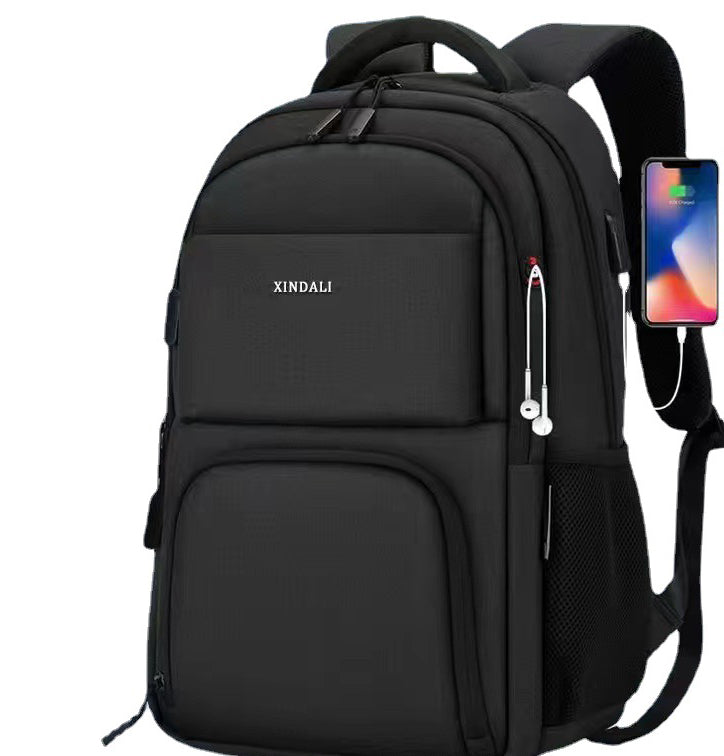 The TrekWaveX Signature Backpack - Men's Large-capacity Computer Backpack Black / 13