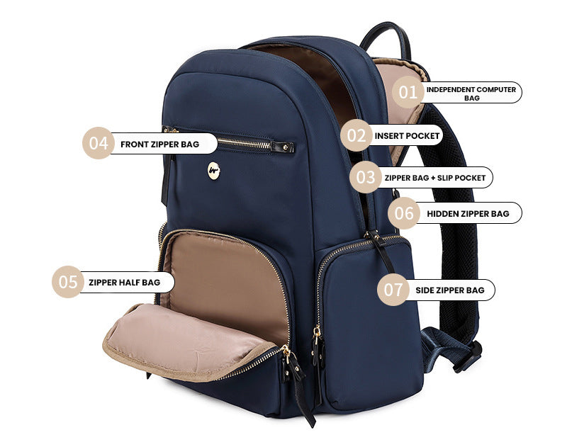 The Tritonz Ultra Backpack - Women's Lightweight Business Commuting Laptop Bag Dark Blue / 13 The Tritonz Ultra Backpack - Women's Lightweight Business Commuting Laptop Bag Dark Blue / 13