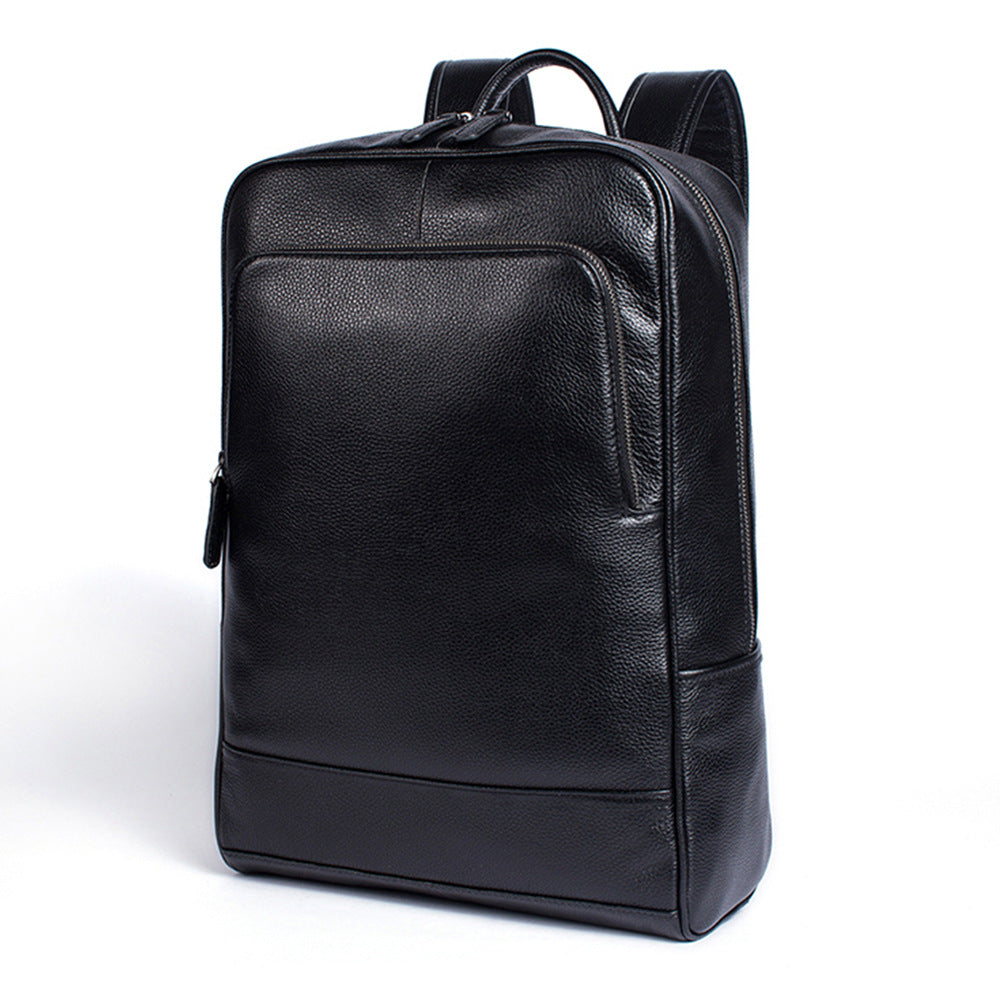 Camel Mountain Vanguard Prestige Backpack Leather Laptop Backpack 15L Water-Resistant Single Compartment Fits Laptops Up To 16