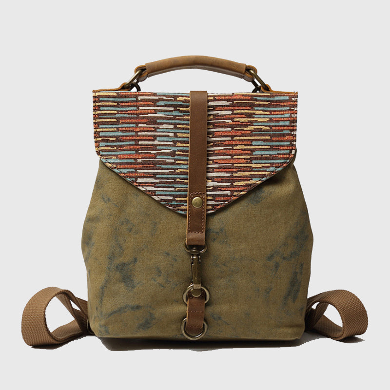 The Melanox Retro Vintage Woman Multifunctional Backpack  display picture 2
