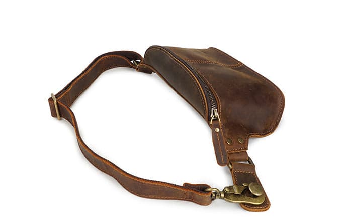 Blitz Platinum Crazy Horse Leather Waist Pouch, photo 9