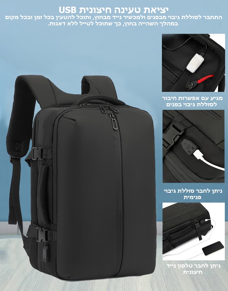 Ytrion™ 24L Vacuum Compression Laptop Backpack, photo 6