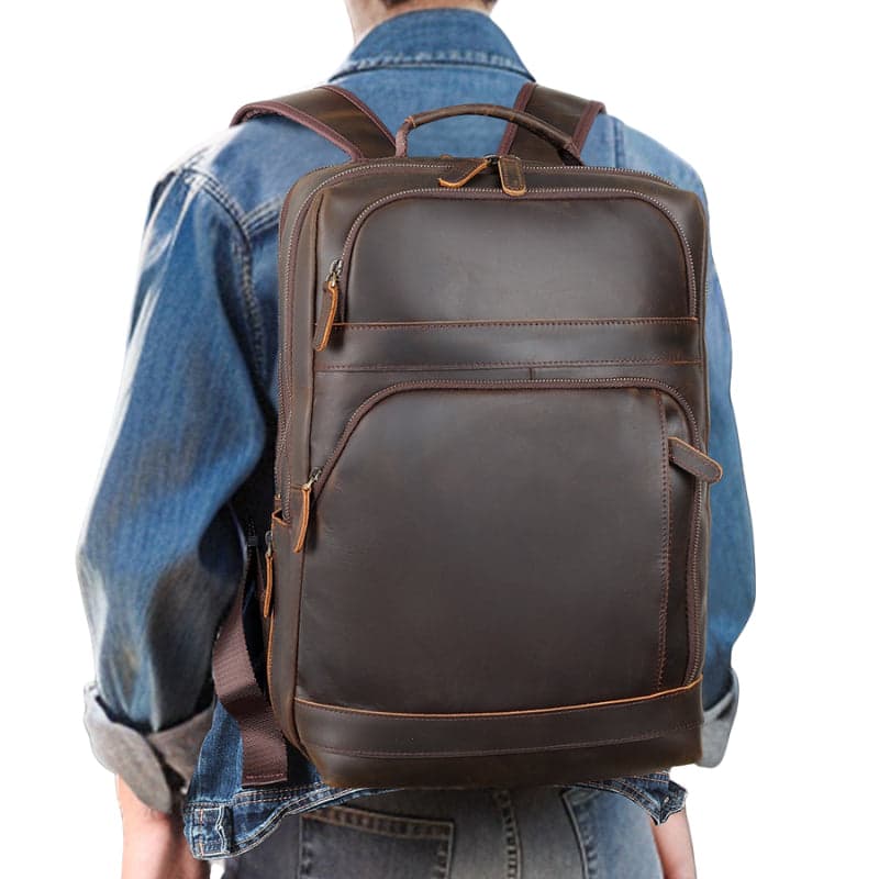 Ultrynox Exclusive 35L Genuine Leather Laptop Backpack, photo 14