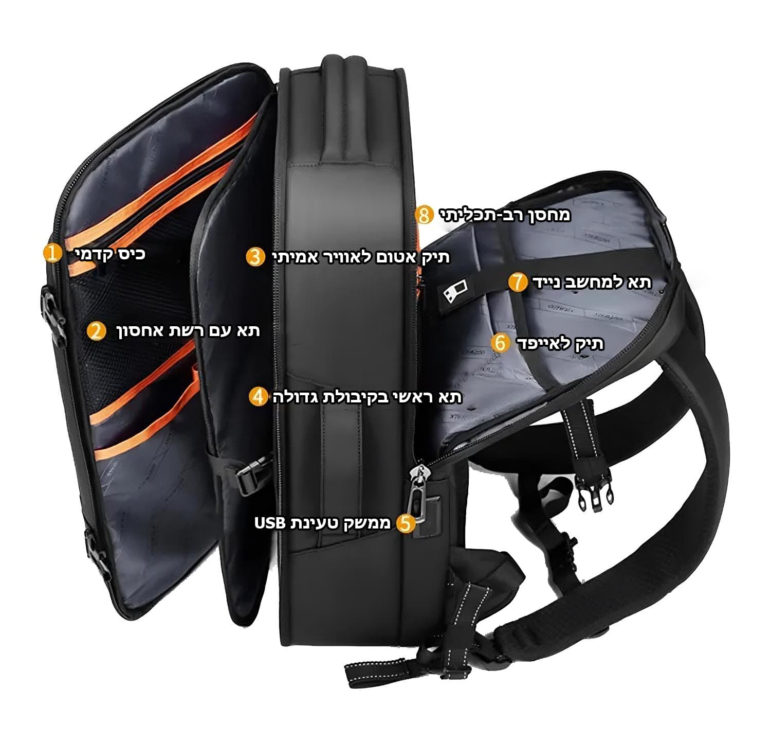The Warrior™ 21L Laptop Backpack with USB Port, photo 15