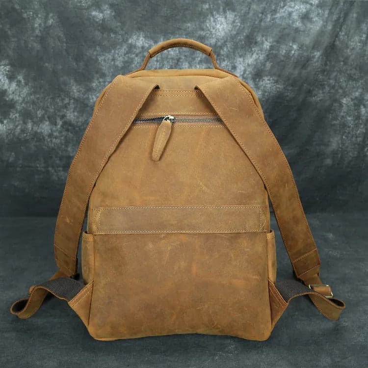 JourneyLite Prestige Crazy Horse Leather Laptop Backpack, photo 6