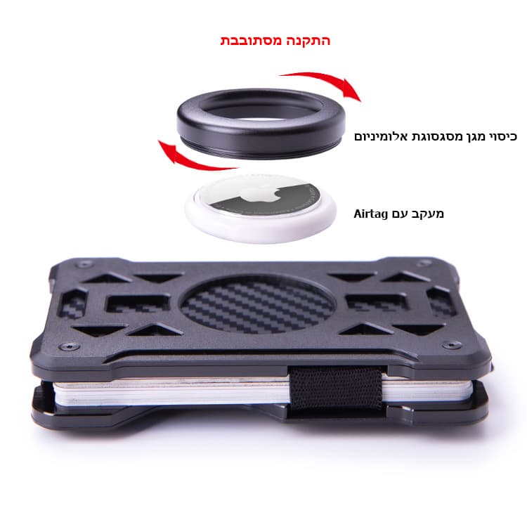 Cybrion™ Ultra Aluminum RFID Wallet with AirTag Slot, photo 8