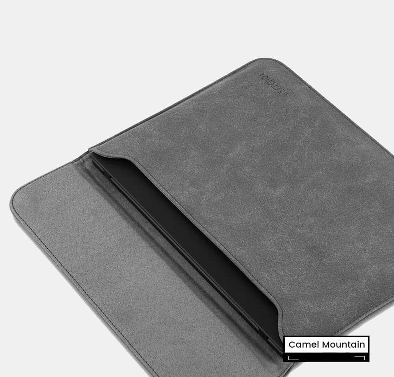 The Bracket Velvet Microfiber Laptop Sleeve with Magnetic Closure, photo 4