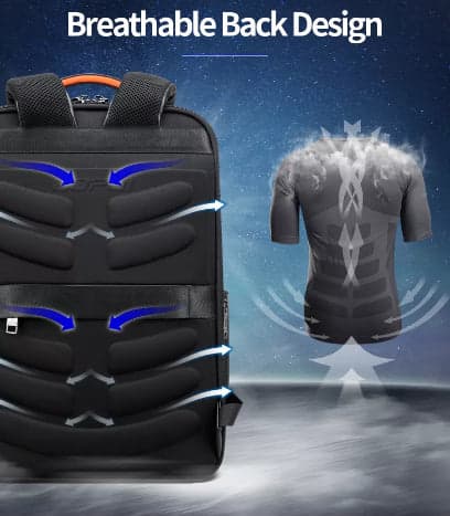 The Company™ Genuine Leather Laptop Backpack with USB Port, photo 7