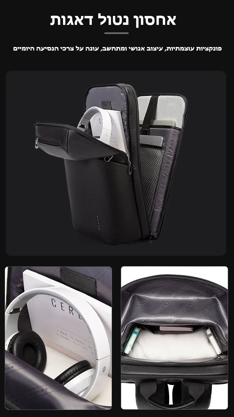 CrispHHorizon 22L Genuine Leather Laptop Backpack, photo 5
