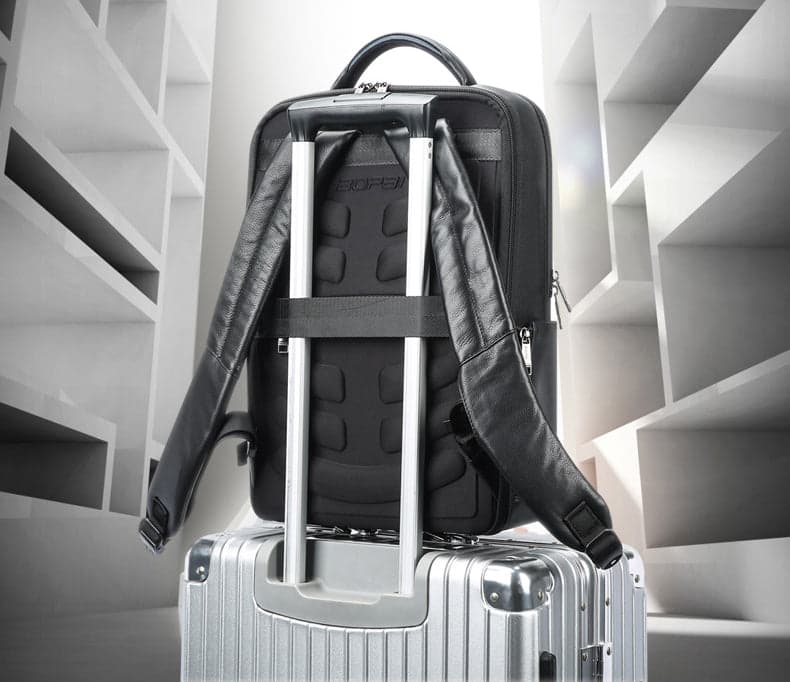Richard Elite Leather Laptop Backpack with USB Port, photo 8