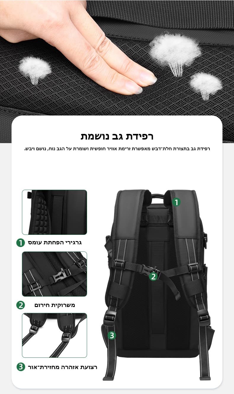 Inthyros Quantum Expandable 35L Travel Laptop Backpack, 17", photo 8