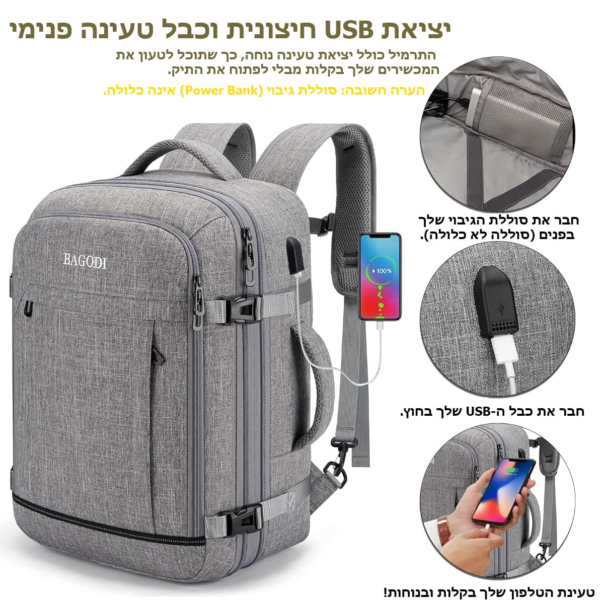 Crylonis™ Max 45L Expandable Laptop Backpack, photo 6