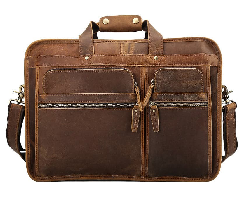 The Hamster Pro 20L Genuine Leather Laptop Briefcase, 17", photo 6