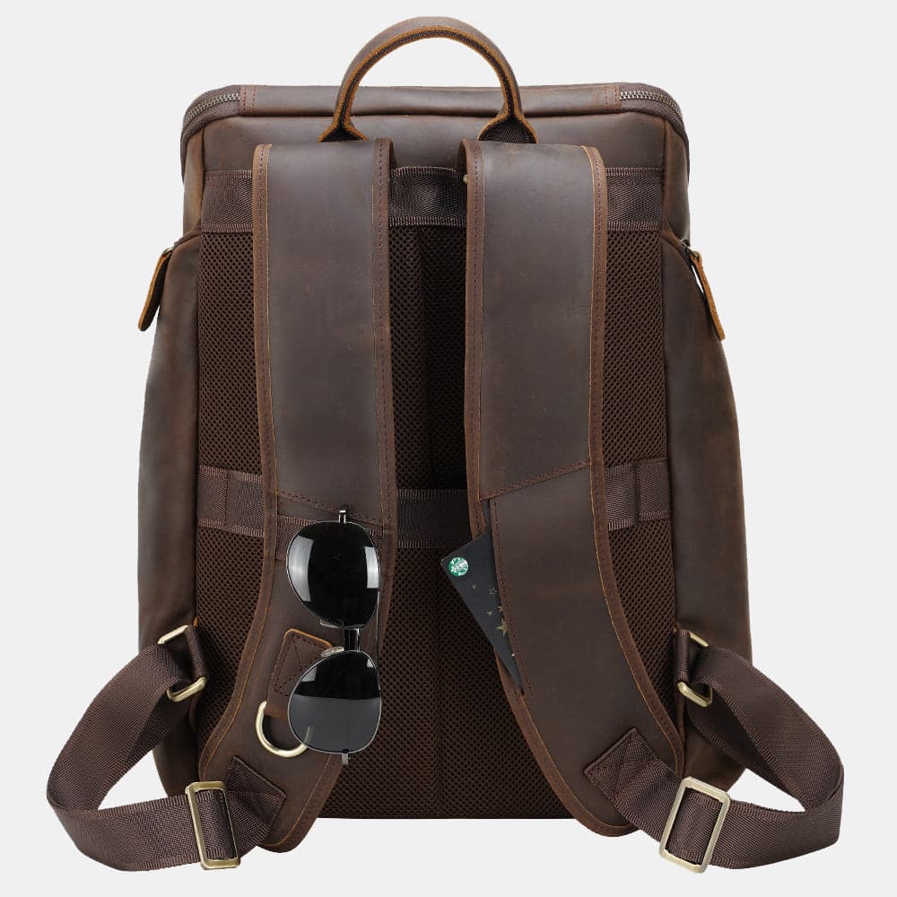 The Dark™ VXR Genuine Leather Anti-Theft Laptop Backpack, photo 5