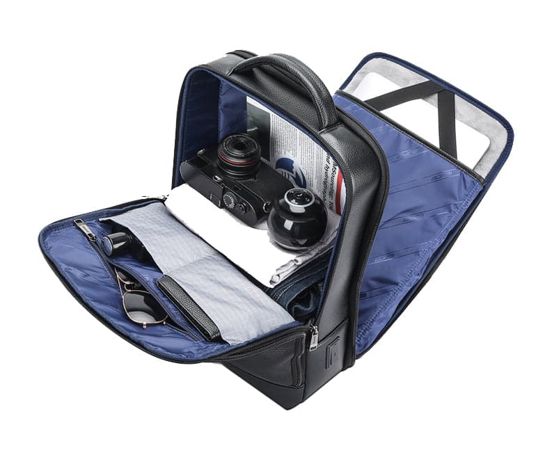 The Avengers™ Pro Leather Laptop Backpack with USB Port, photo 4
