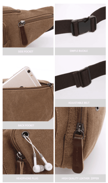 Charlotte Canvas Pouch with Headphone Port, photo 10