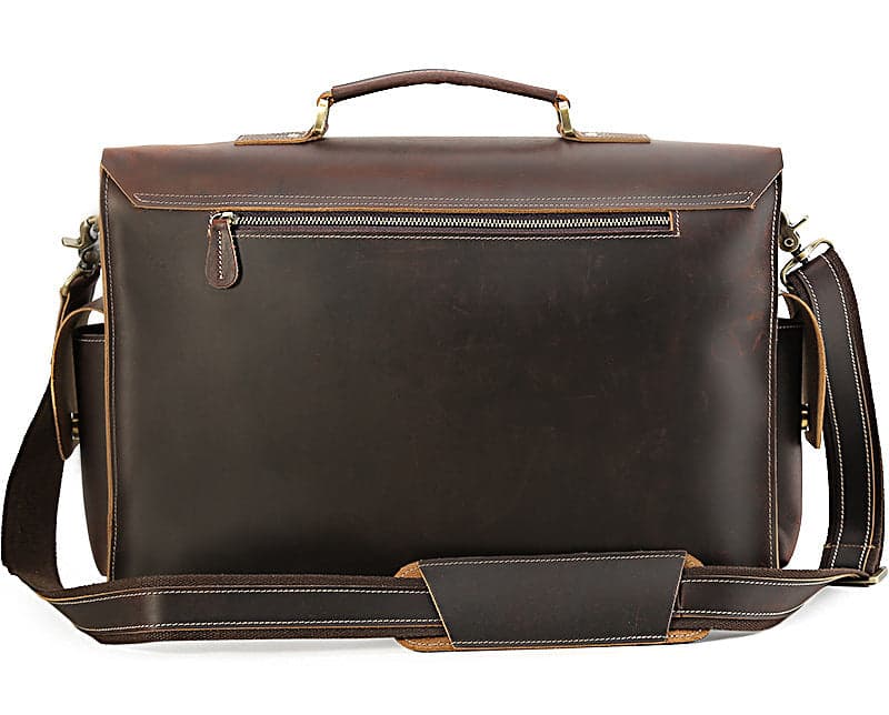 The Badger Pro 20L Crazy Horse Leather Laptop Briefcase, 17", photo 8