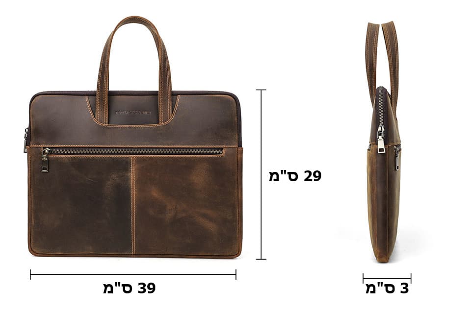 Vanillaโข Genuine Leather Laptop Briefcase, photo 3