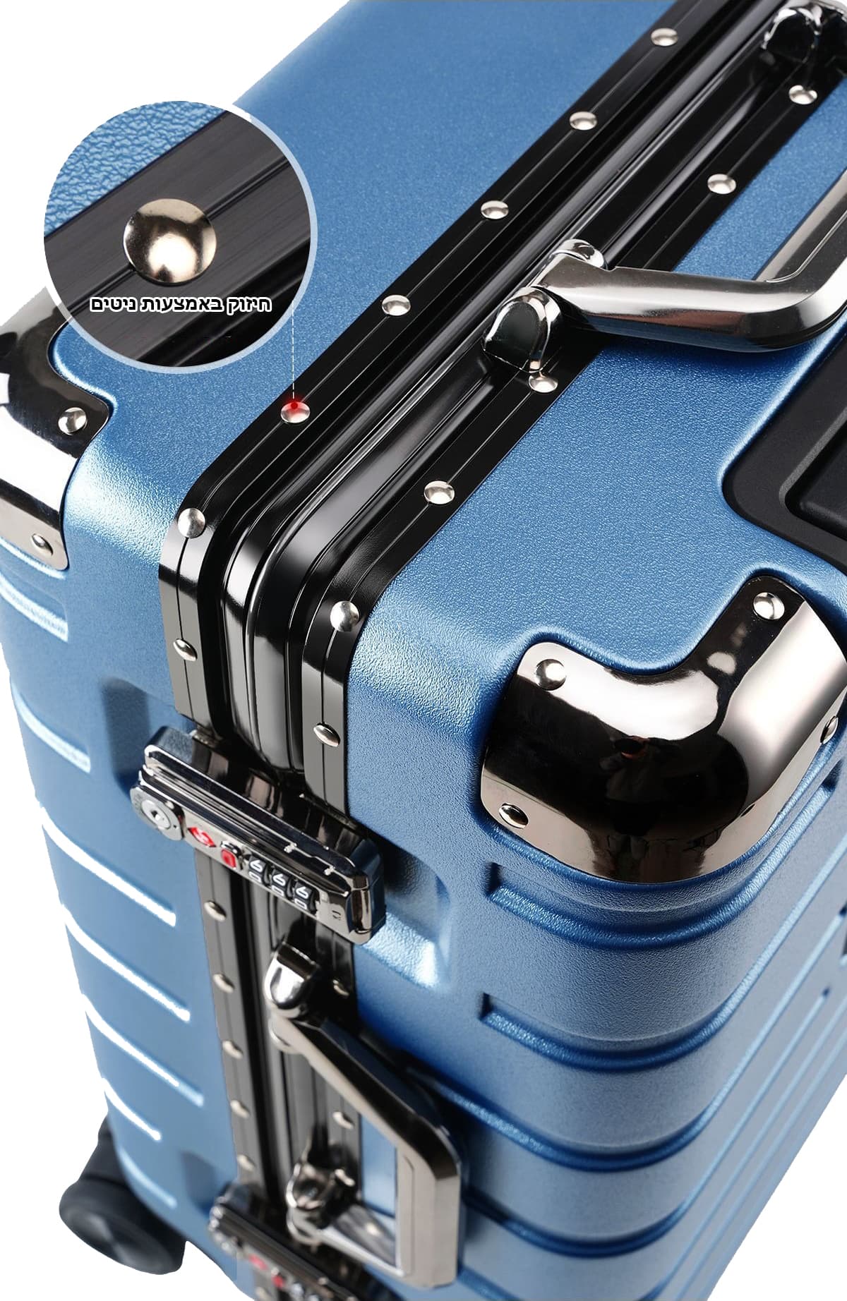 Camel Mountain Draynor™ Luxe Aluminum Frame Suitcase with Cup Holder and USB Port, photo 18