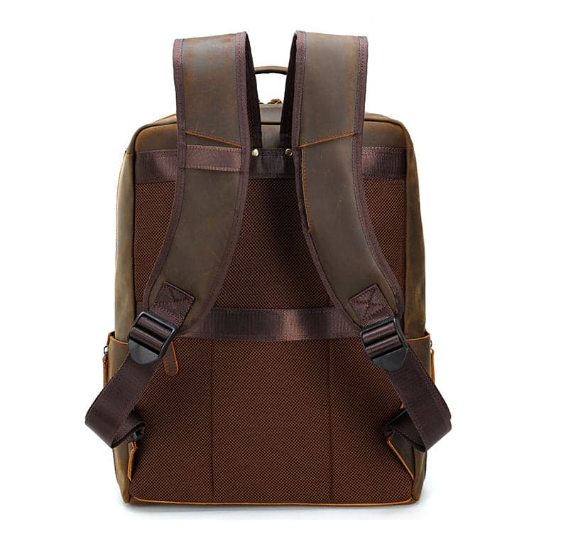 NomadTrak Platinum 34L Genuine Leather Laptop Backpack, photo 13