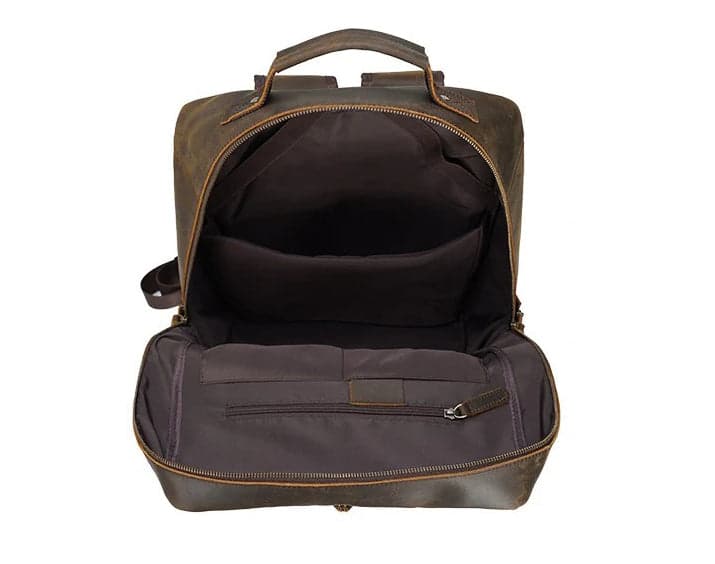 NomadTrak Platinum 34L Genuine Leather Laptop Backpack, photo 11