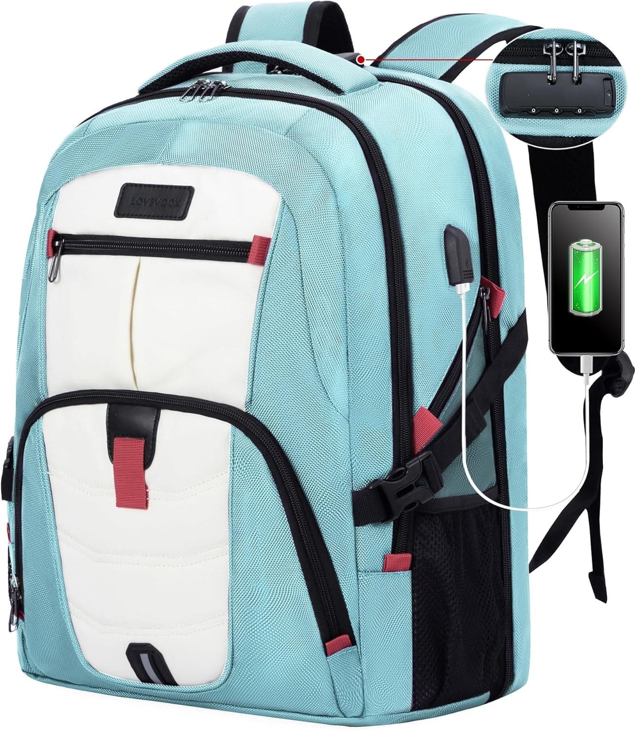 Quinox Platinum Laptop Backpack up to 45L with USB Port, photo 15