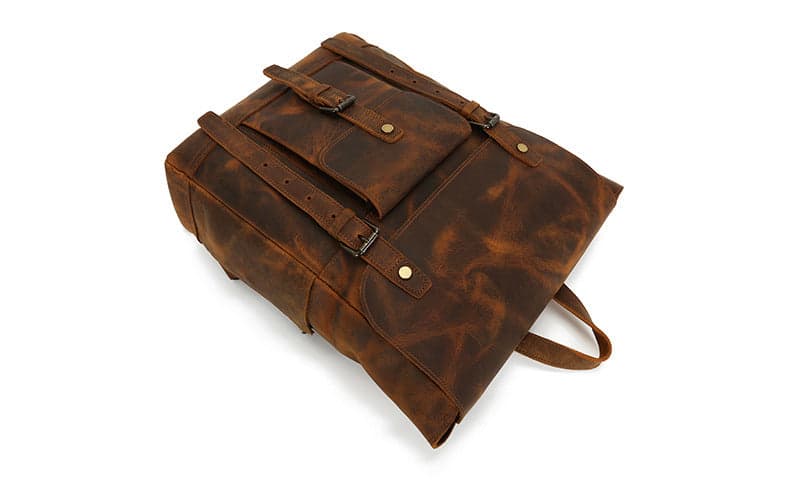 Superchargd Prime Crazy Horse Leather Laptop Backpack, photo 10