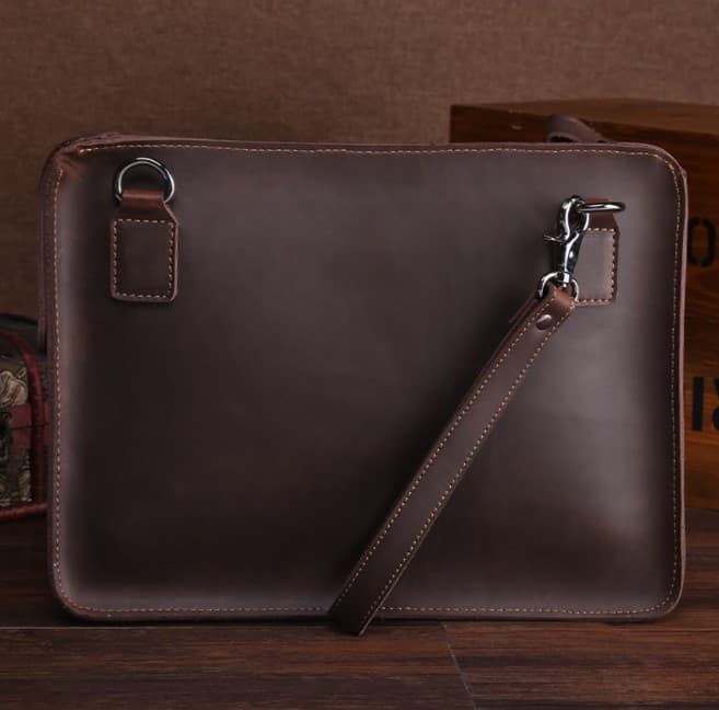 Apens 14" Genuine Leather Laptop Envelope Sleeve, photo 5