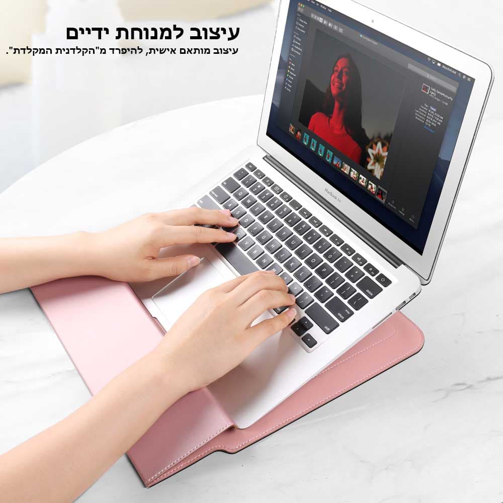 Dynaris™ Prime PU Leather Laptop Sleeve with Stand, photo 3