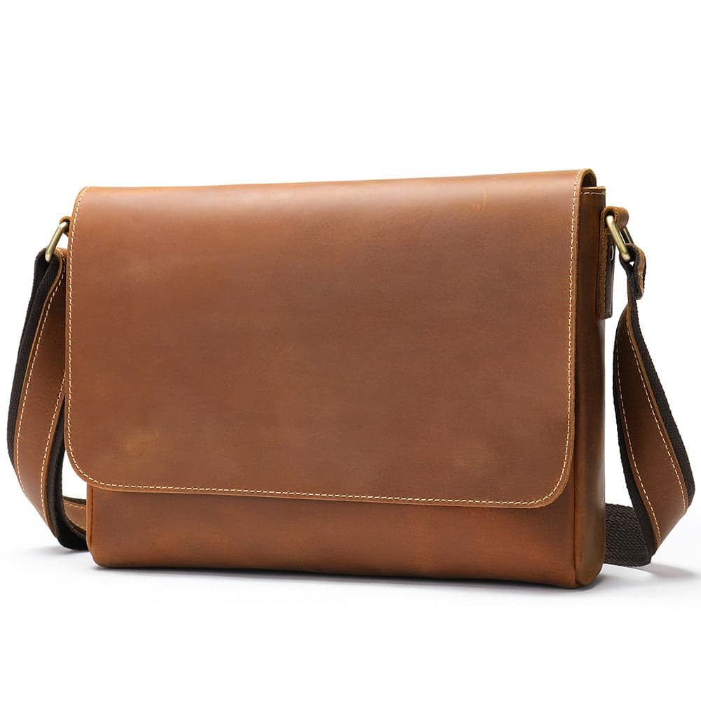 Gyroflux™ Xtreme Crazy Horse Leather Shoulder Bag