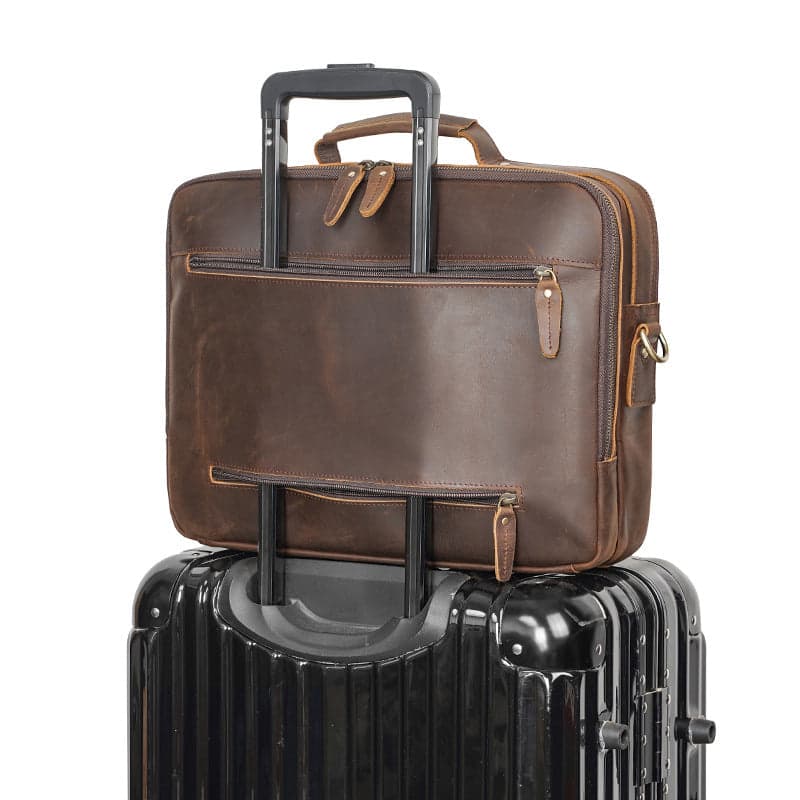 The Great Platinum 20L Genuine Leather Laptop Briefcase, 16", photo 14