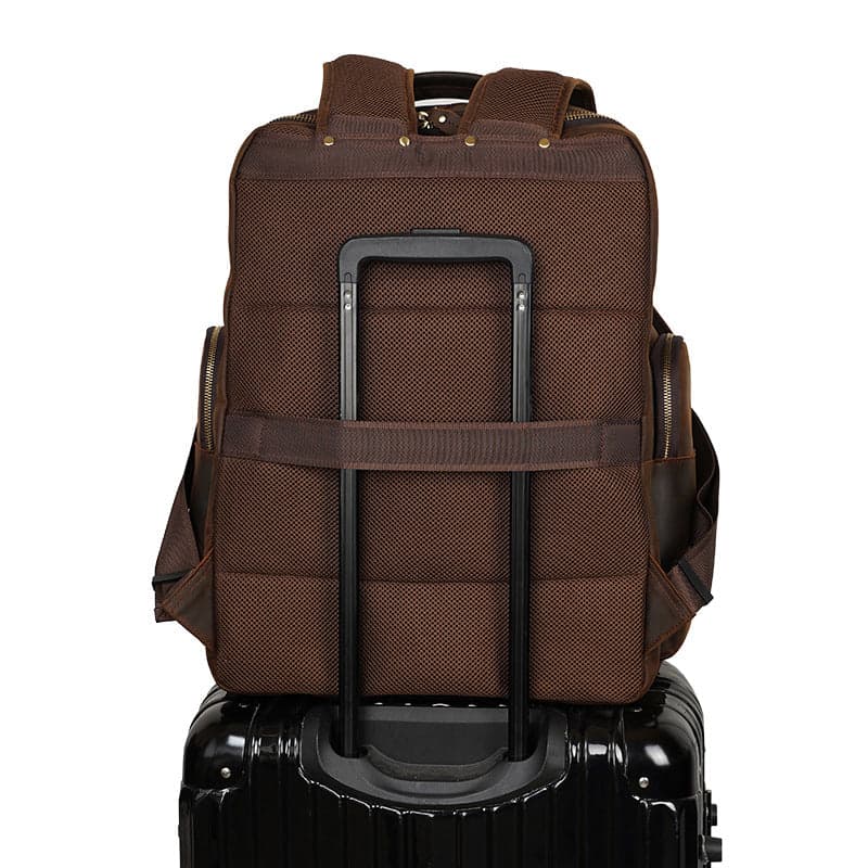 The Anchovie Pro 40L Genuine Leather Laptop Backpack, 17", photo 9