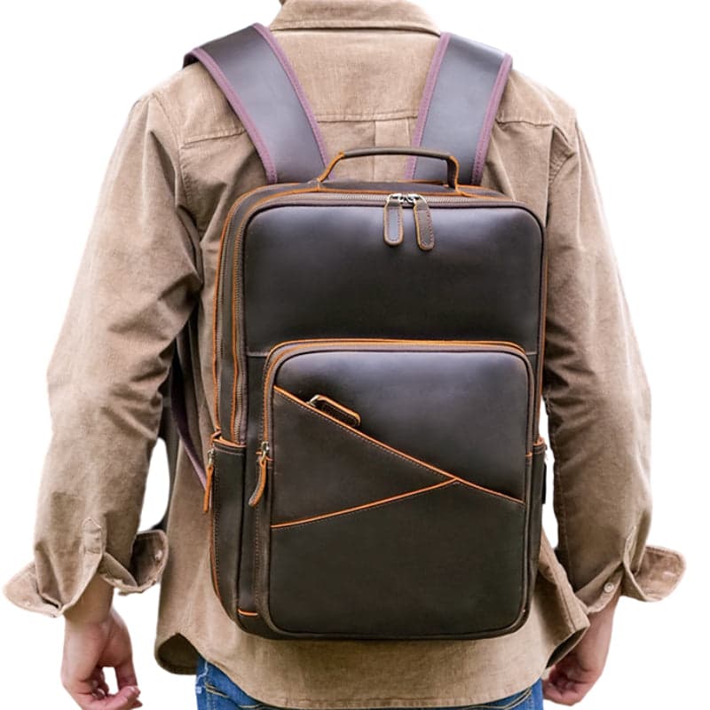 Quornex ProX 35L Genuine Leather Laptop Backpack, photo 9