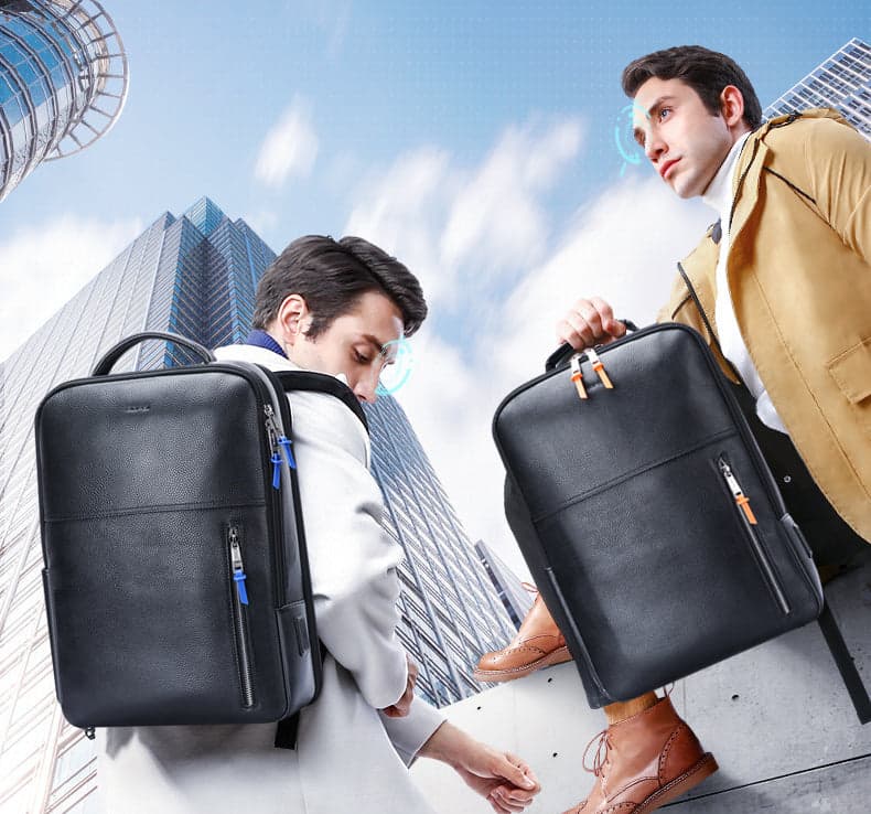 Route Genuine Leather Laptop Backpack with USB Port, photo 14