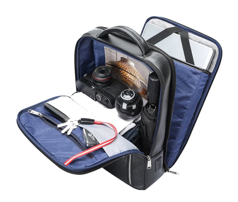 Route Genuine Leather Laptop Backpack with USB Port, photo 7
