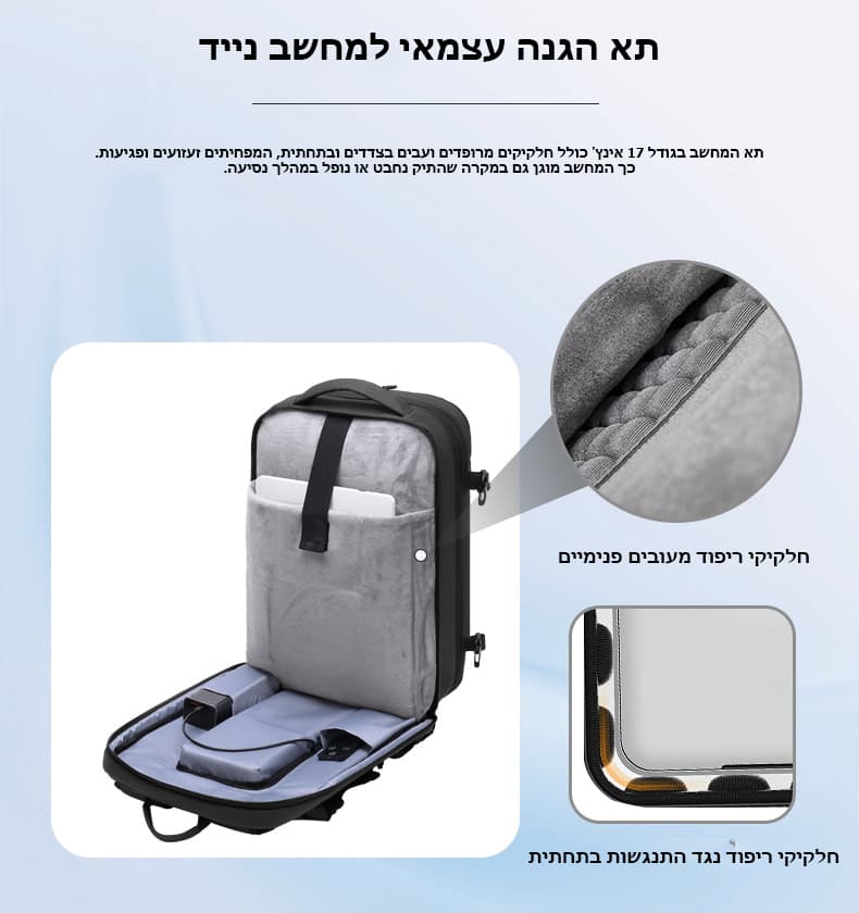 Eronith Xtreme 35L Anti-Theft Laptop Backpack with Cooling Fan, 17", photo 5