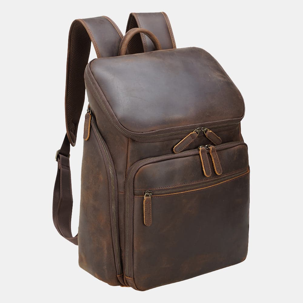 The Dark™ VXR Genuine Leather Anti-Theft Laptop Backpack, photo 3