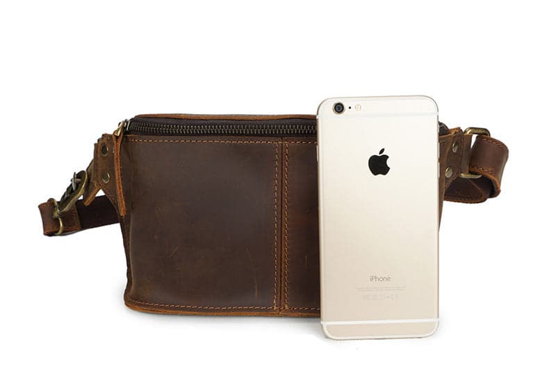 Blitz Platinum Crazy Horse Leather Waist Pouch, photo 11