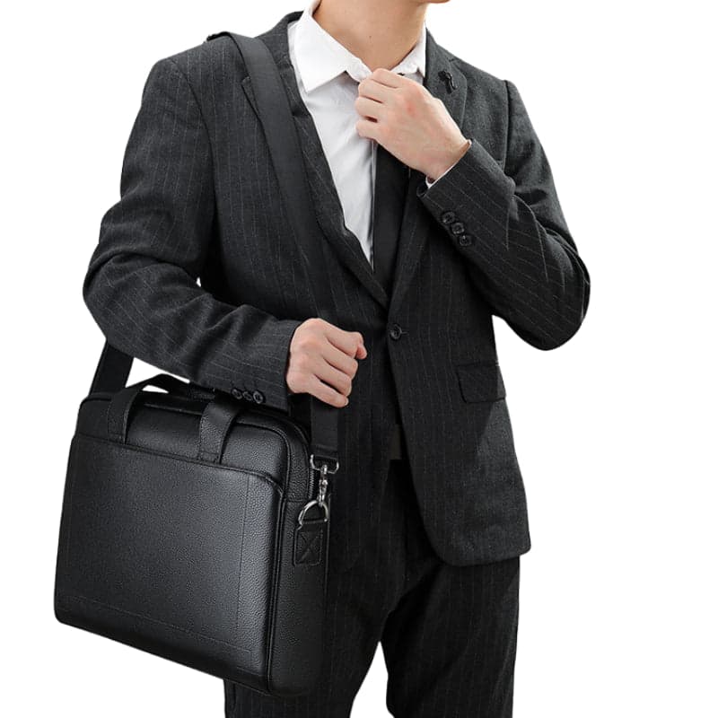 Quirvex™ Prestige 14" Genuine Leather Laptop Bag, photo 18