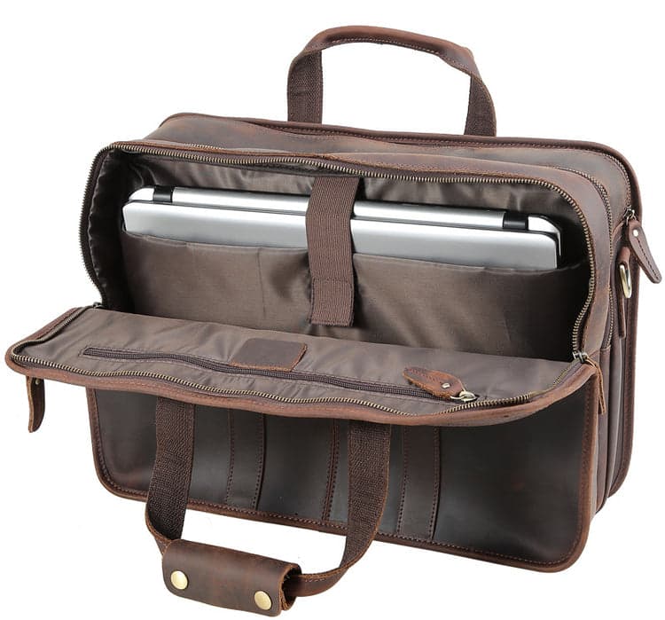 The Hamster Pro 20L Genuine Leather Laptop Briefcase, 17", photo 5