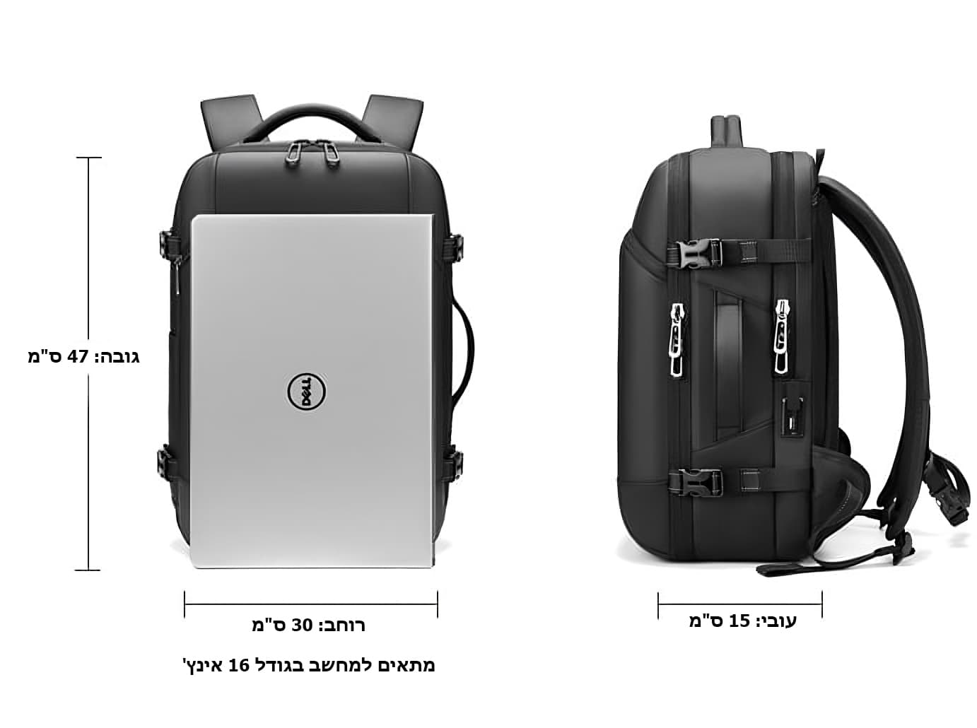 The Warrior™ 21L Laptop Backpack with USB Port, photo 5