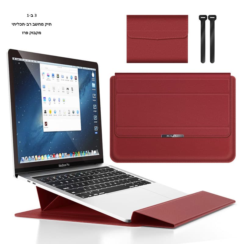 Dynaris™ Prime PU Leather Laptop Sleeve with Stand, photo 18