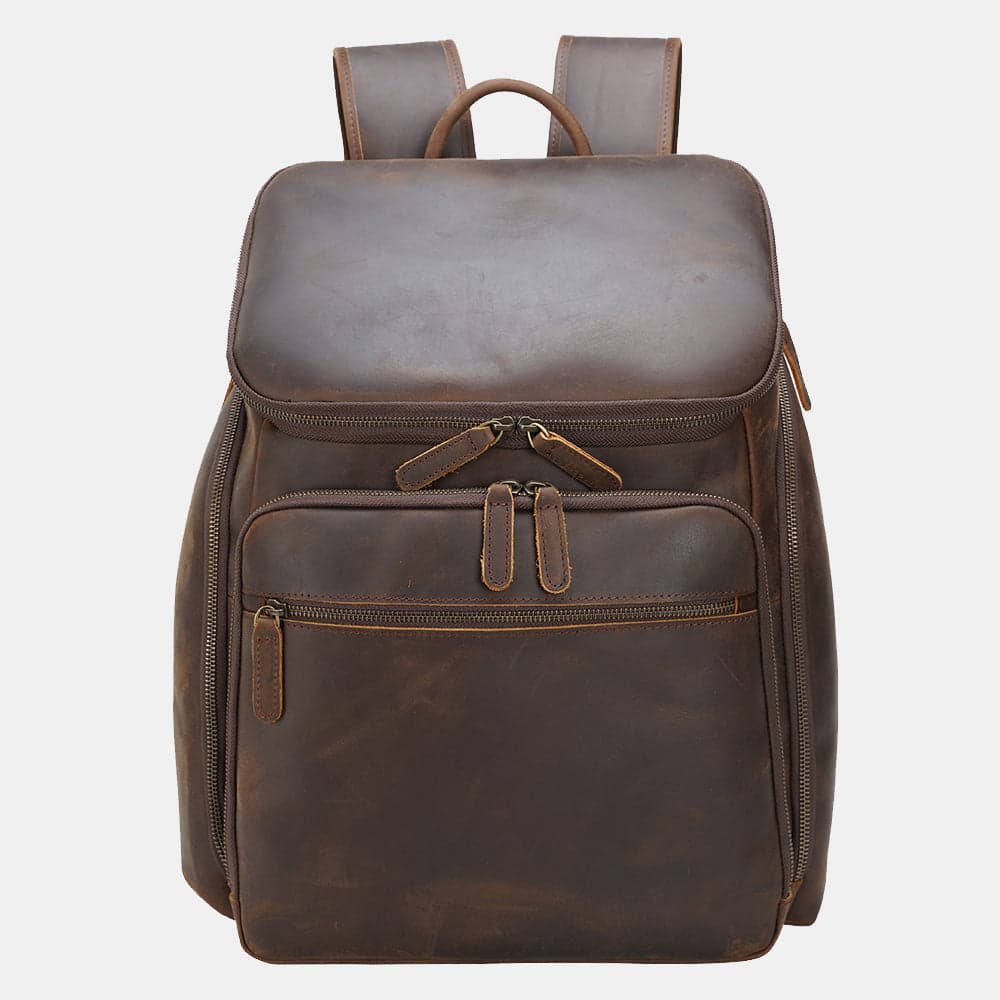 The Dark™ VXR Genuine Leather Anti-Theft Laptop Backpack