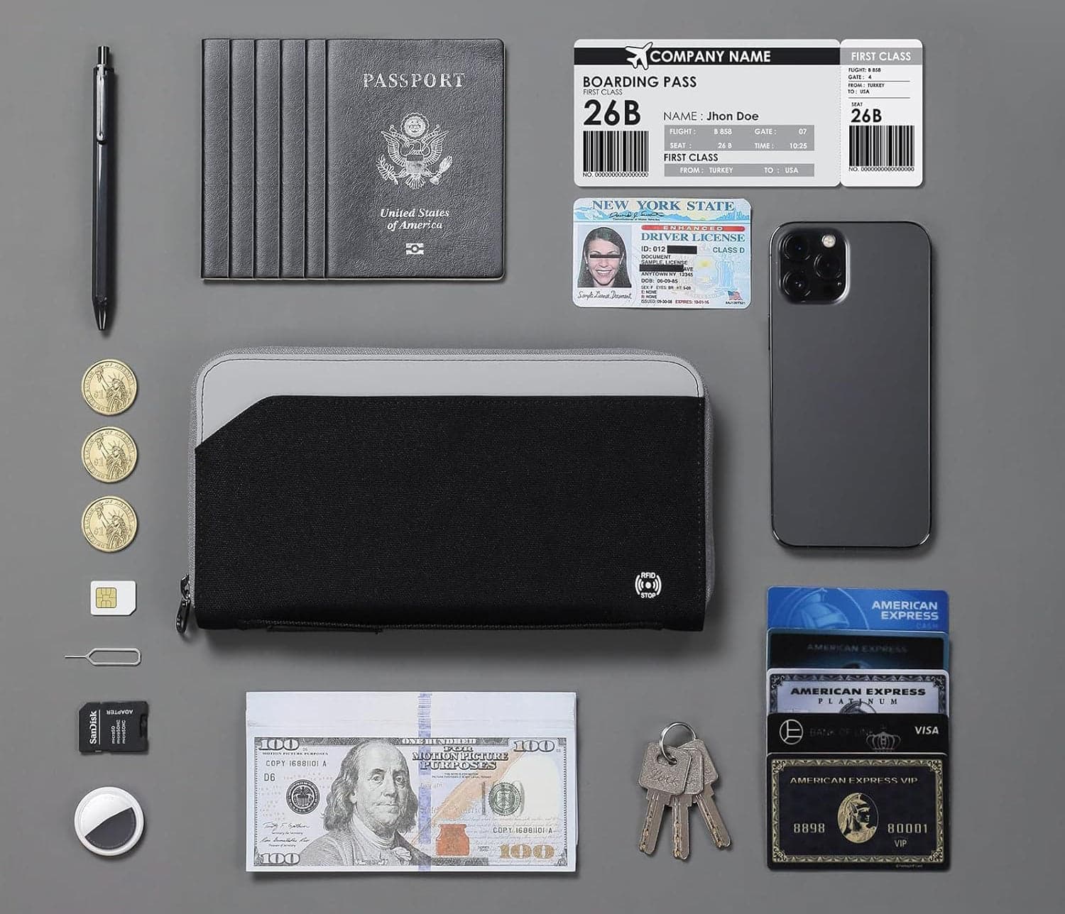 Pyroxis™ RFID Travel Organizer, photo 5