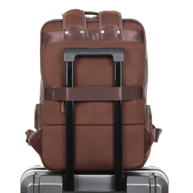 Ultrynox Exclusive 35L Genuine Leather Laptop Backpack, photo 13