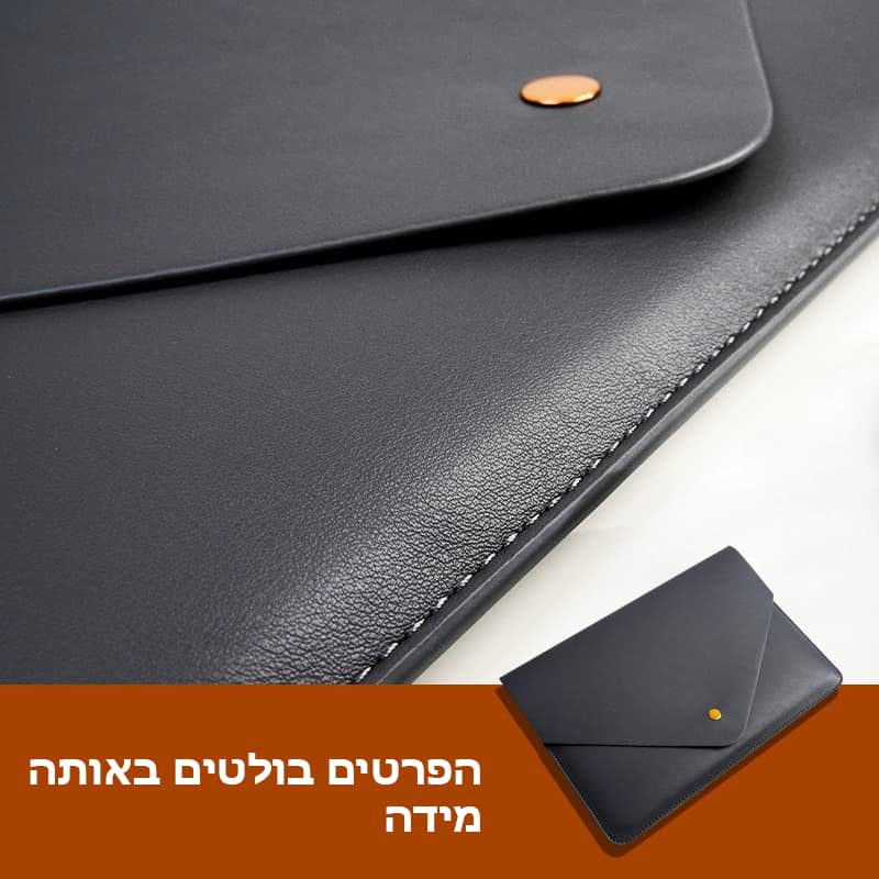 The Mauve™ Pro Microfiber Leather Laptop Sleeve, photo 2