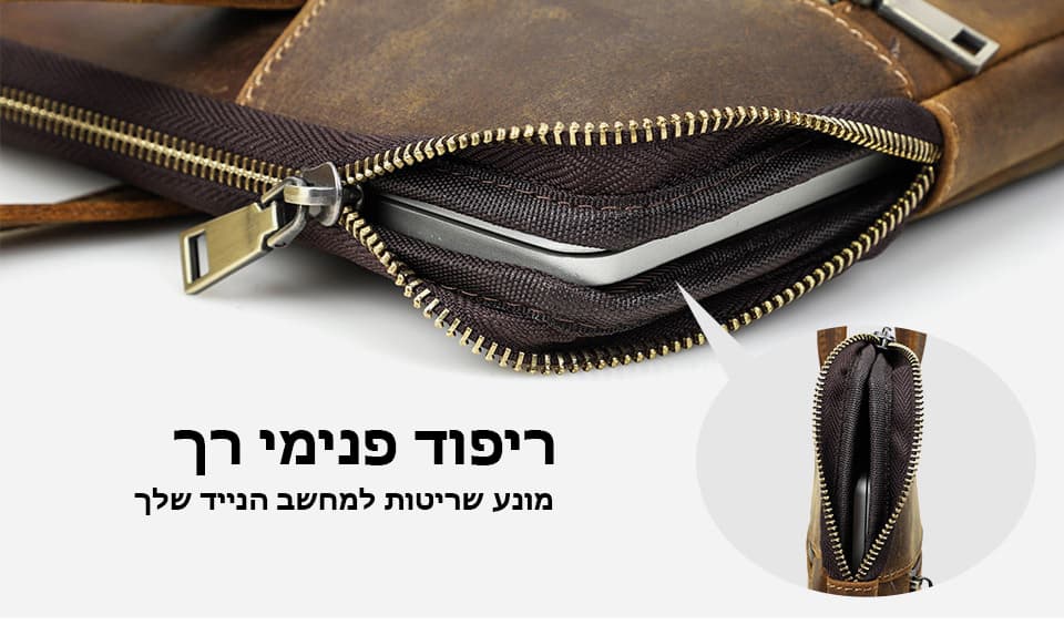 Vanillaโข Genuine Leather Laptop Briefcase, photo 8