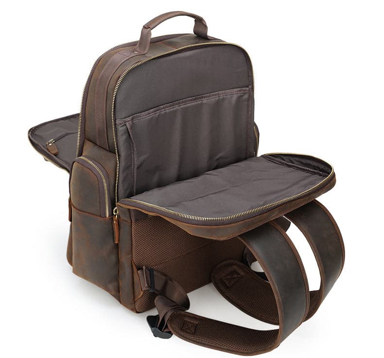 The Anchovie Pro 40L Genuine Leather Laptop Backpack, 17", photo 10