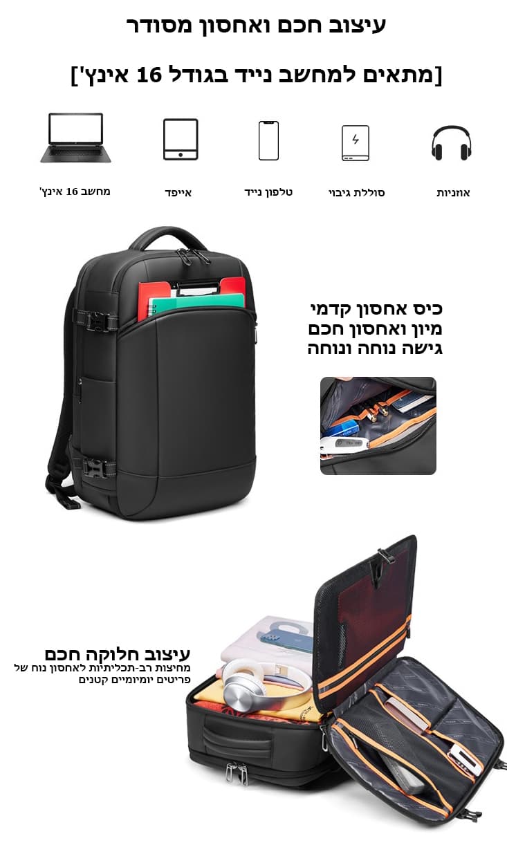 The Warrior™ 21L Laptop Backpack with USB Port, photo 11